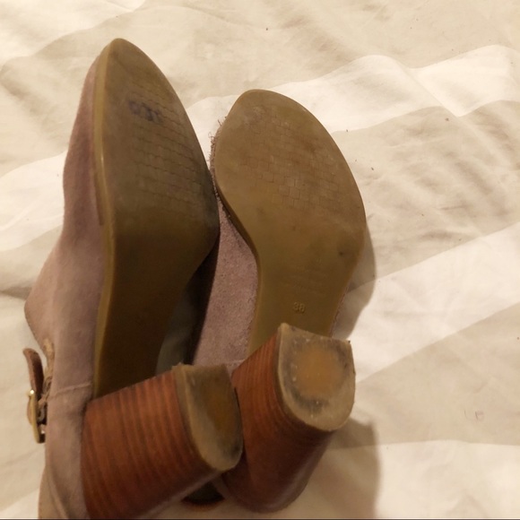 Vintage taupe mules! Made in Spain! - Picture 4 of 7